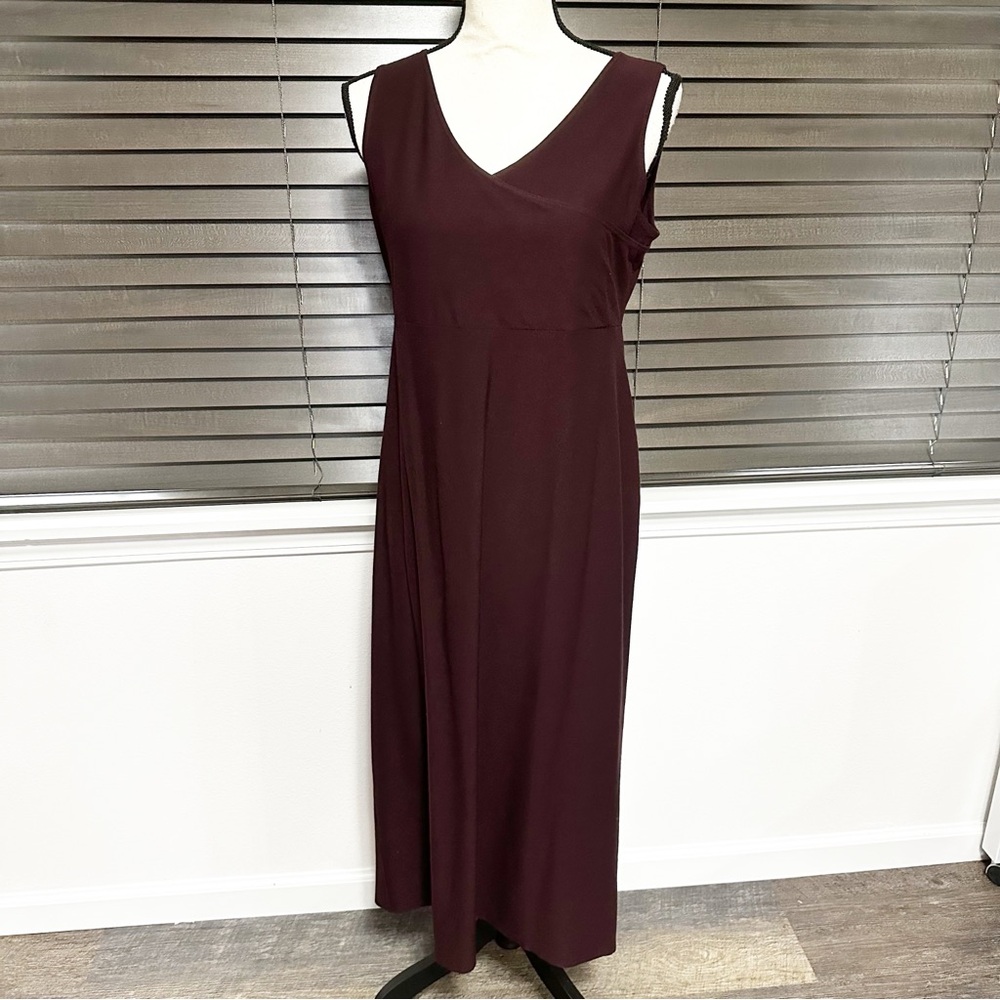 Eileen Fisher sleeveless dress brown medium